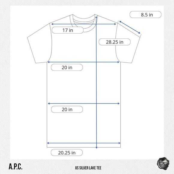 A.P.C. SILVER LAKE T-SHIRT IN WHITE 2017 CAPSULE L.A. RARE MISPRINT UNISEX - Picture 9 of 12